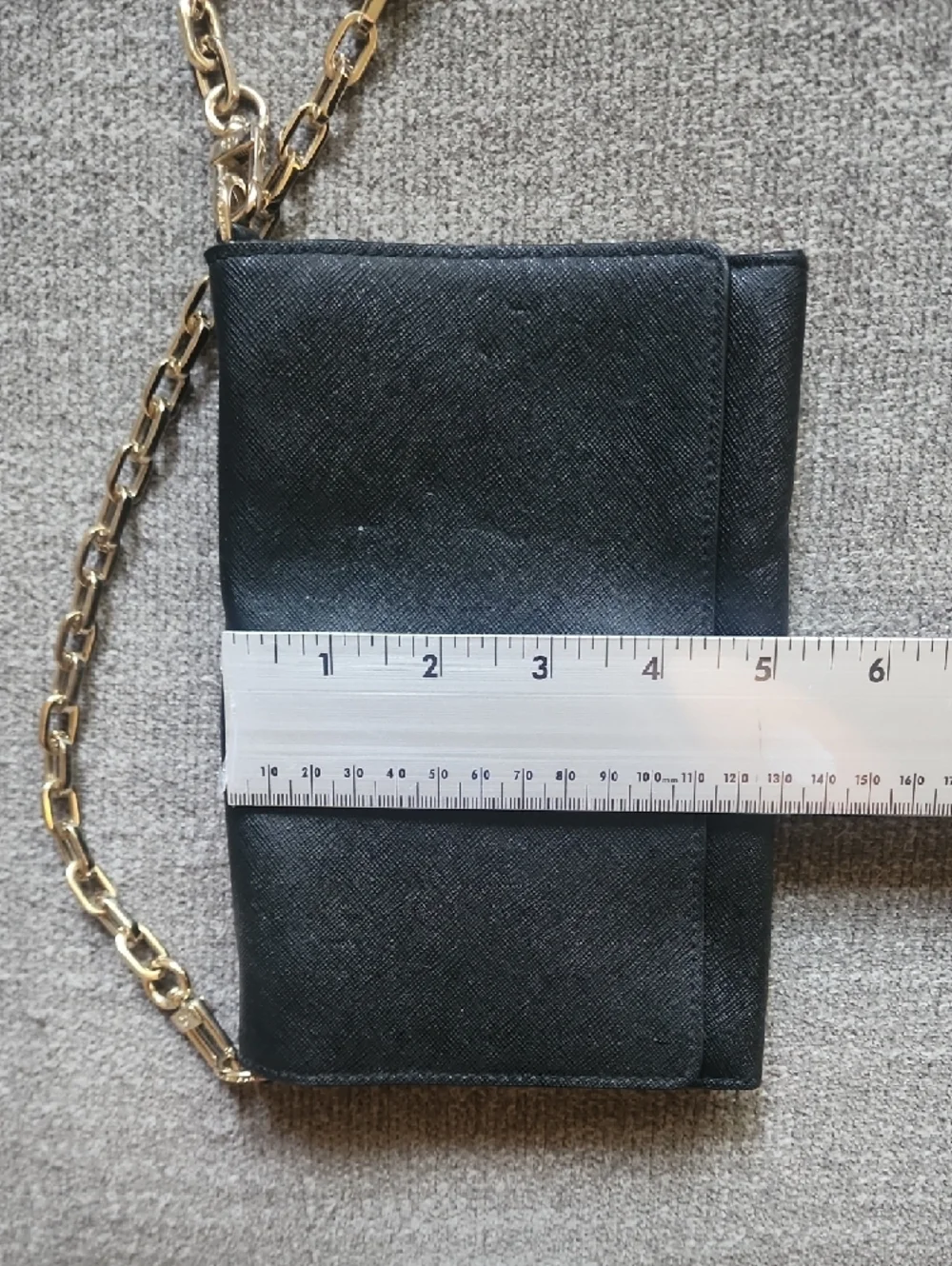 Tory Burch Black Leather Chain Shoulder Bag Gold Hardware Crossbody Convertible
